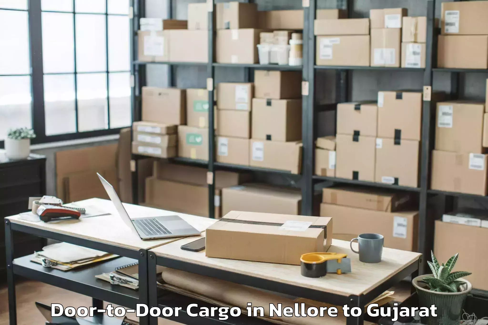 Reliable Nellore to Vadodara Airport Bdq Door To Door Cargo